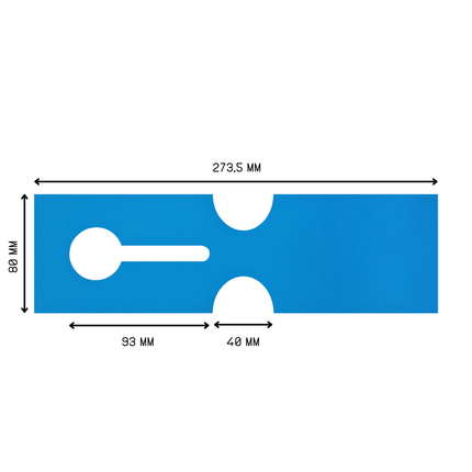 Schlaufenetiketten HDPE 220µ, 273x80mm - 500 Stück