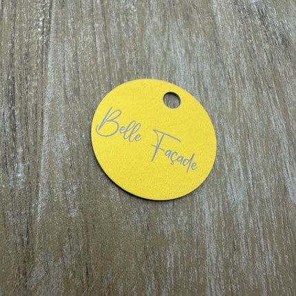 Schlüsselmarke mit Text und Logo - pro Stück