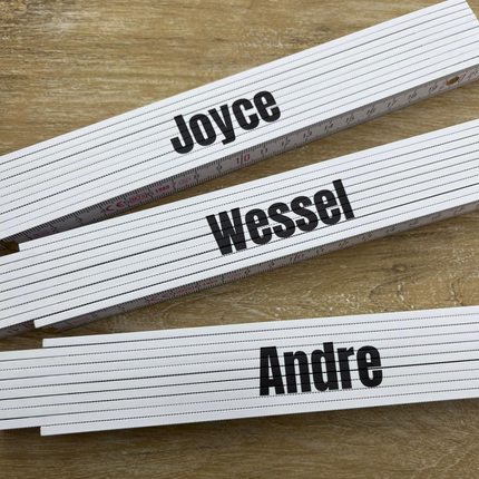 Zollstock mit Name - pro Stück