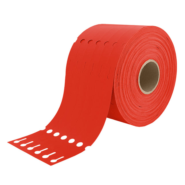 Schlaufenetiketten TT-Drucker 150µ, 160x17 mm, Rot - 4000 Stück