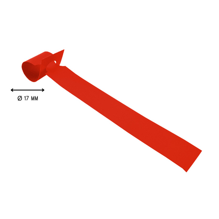 Schlaufenetiketten TT-Drucker 150µ, 160x17 mm, Rot - 4000 Stück