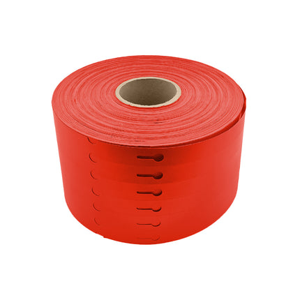 Schlaufenetiketten TT-Drucker 150µ, 160x17 mm, Rot - 4000 Stück