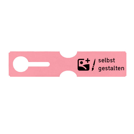 Schlaufenetikett selbst gestalten, 279x59 mm - 100 Stück