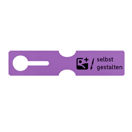 Schlaufenetikett selbst gestalten, 273,5x59 mm - 100 Stück