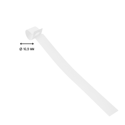 Schlaufenetiketten PVC 200 µ, 200x13mm - 1000 Stück