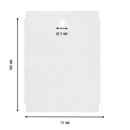 Hängeetiket 75x100mm - 1000 Stück