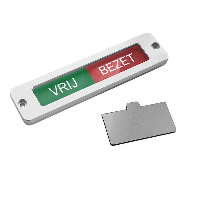 Schiebeschild Vrij-Bezet  - 100x25mm