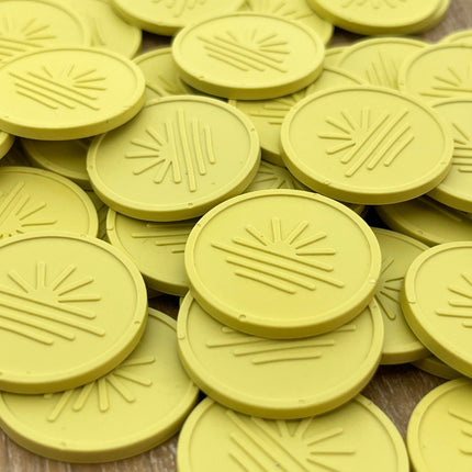 Wertmarken Chips eigenes Relief Ø29mm - 1000 Stück