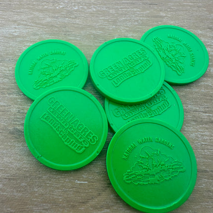 Wertmarken Chips eigenes Relief Ø29mm - 1000 Stück