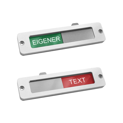 Schiebeschild eigener Text - 100x25mm