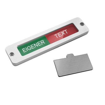 Schiebeschild eigener Text - 100x25mm