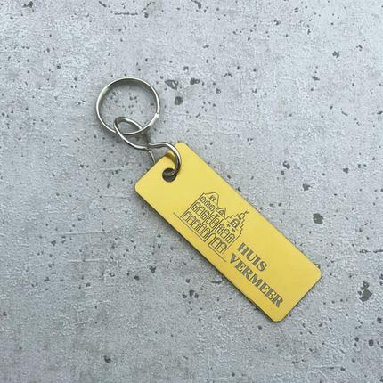 Schlüsselmarke 25x70mm mit Nummer und Logo- pro Stück