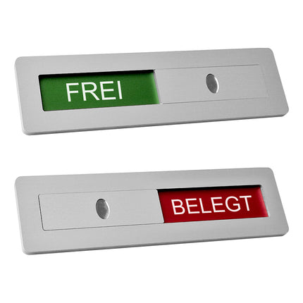 Schiebeschild Frei-Belegt - 125x35mm