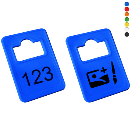 Garderobemarken Tiffany nummeriert  - pro Stück