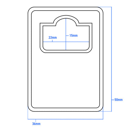 Garderobemarken Tiffany nummeriert  - pro Stück