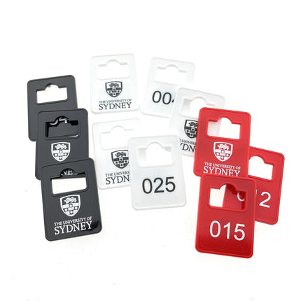 Garderobemarken Tiffany nummeriert  - pro Stück