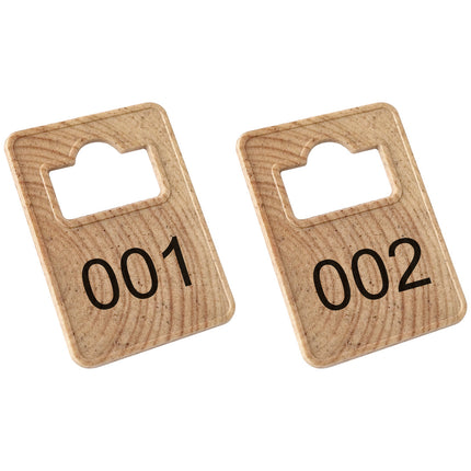 Garderobenmarken Tiffany WOOD - pro Set
