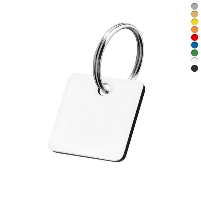 Schlüsselmarke Quadrat - pro Stück