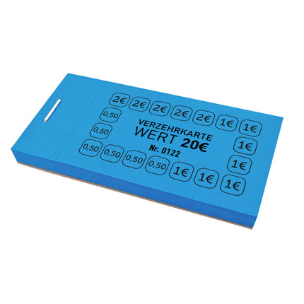 Verzehrkarte 20€ - 50 Abrisse