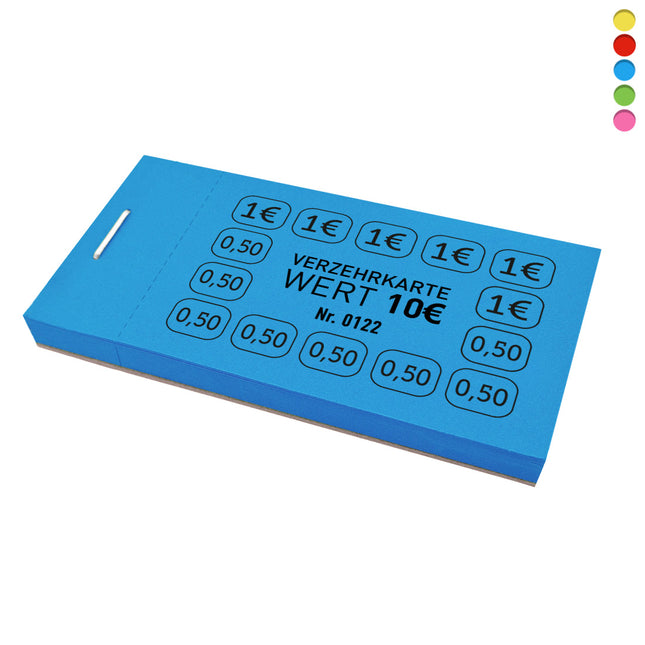 Verzehrkarte 10€ - 50 Abrisse
