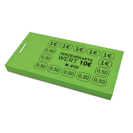 Verzehrkarte 10€ - 50 Abrisse