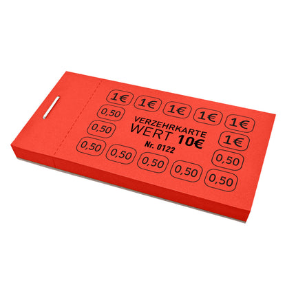 Verzehrkarte 10€ - 50 Abrisse