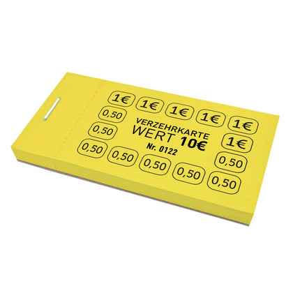 Verzehrkarte 10€ - 50 Abrisse