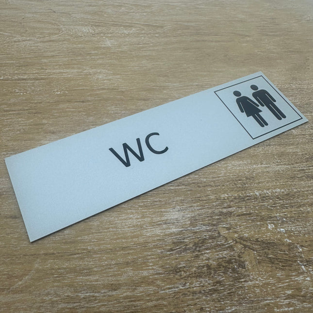 Türschild WC