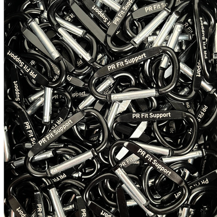 Karabiner Schwarz, graviert - pro Stück