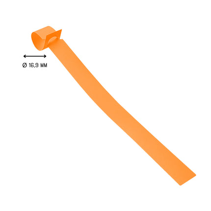 Schlaufenetiketten PVC 200 µ, 200x13mm - 1000 Stück