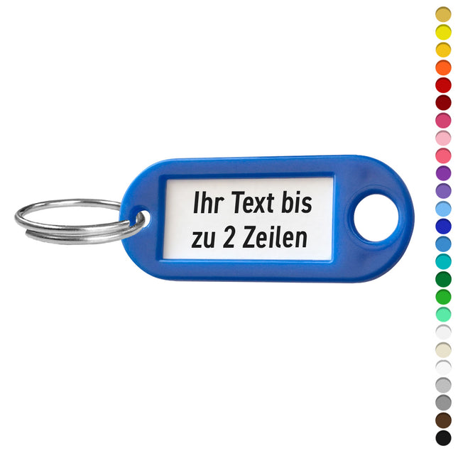 Schlüsseletikett R5 mit Text - pro Stück