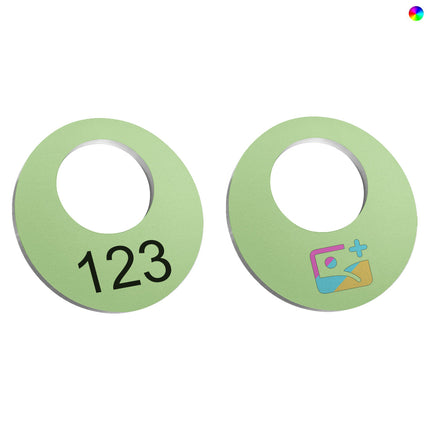 Garderobenmarken Aluminium Ø40mm - pro Stück