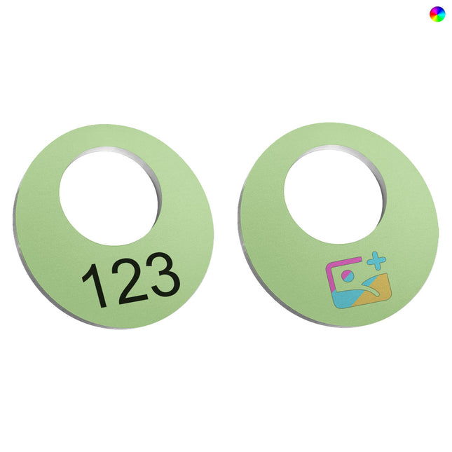 Garderobenmarken Aluminium Ø40mm - pro Stück