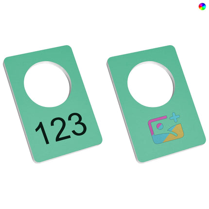 Garderobenmarken Aluminium 30x45mm - pro Stück