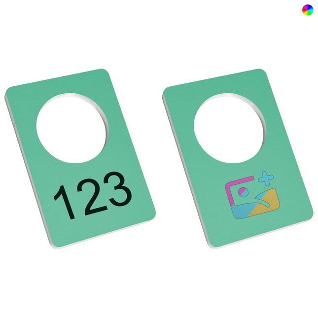 Garderobenmarken Aluminium 30x45mm - pro Stück
