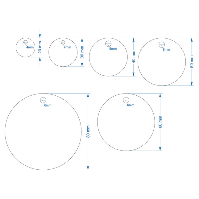 Messing Marke mit Bohrung - pro Stück