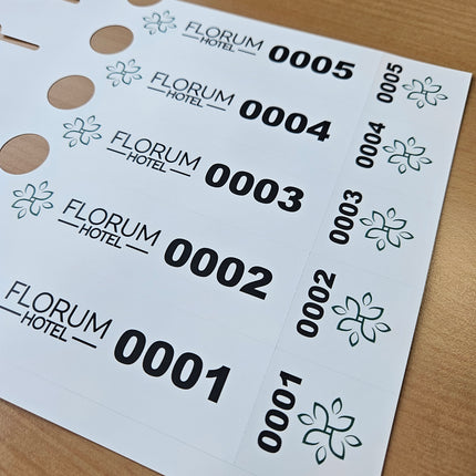 Schlaufenetiketten nummeriert und selbst gestalten 250x38 mm - 200 Stück
