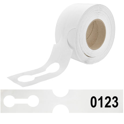 Schlaufenetiketten 381x75mm, nummeriert - 100 Stück