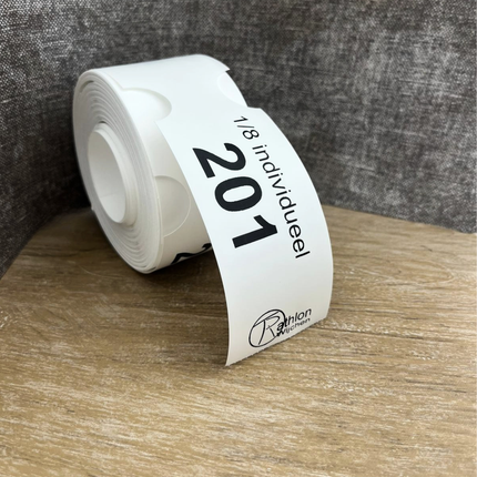Schlaufenetikett selbst gestalten 260x50 mm - 100 Stück