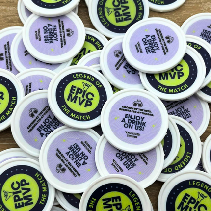 Wertmarken Chips selbst gestalten Ø35 mm - 100 Stück