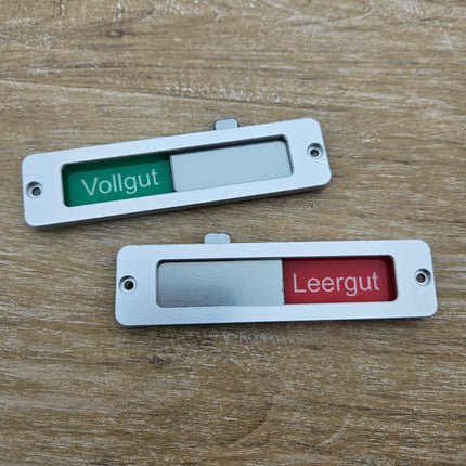 Schiebeschild eigener Text - 100x25mm