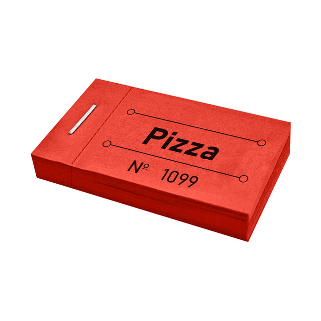 Wertmarken Block 'Pizza' - 50 Abrisse