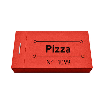 Wertmarken Block 'Pizza' - 50 Abrisse