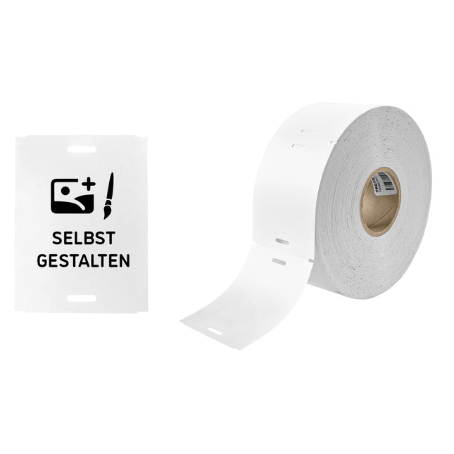 Hängeetiket 70x90mm, selbst gestalten - 100 Stück