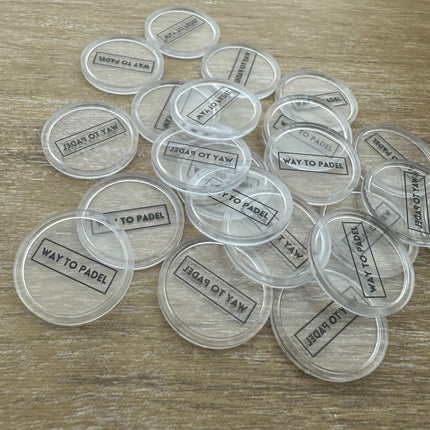 Wertmarken Chips selbst gestalten, transparent - 1000 Stück, ab 3000