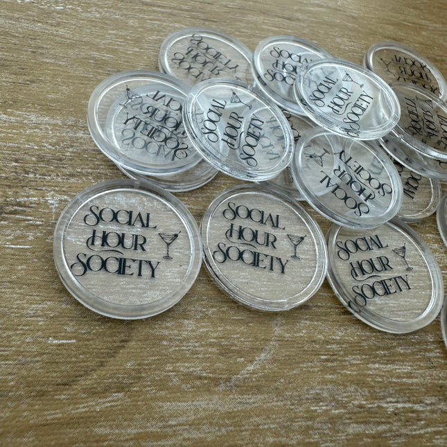 Wertmarken Chips selbst gestalten, transparent - 1000 Stück, ab 3000