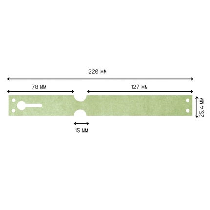 Schlaufenetikett Tyvek 220x25mm - 1000 Stück