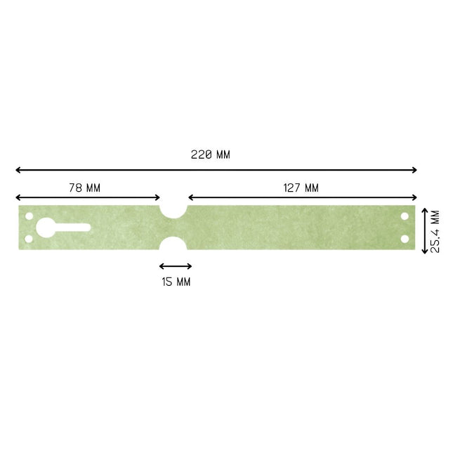 Schlaufenetikett Tyvek 220x25mm - 1000 Stück