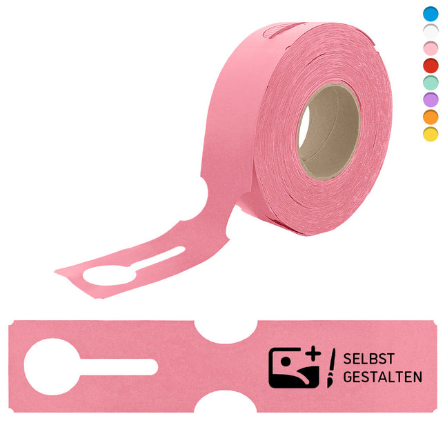 Schlaufenetikett selbst gestalten, 273,5x59 mm - 100 Stück