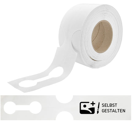 Schlaufenetiketten selbst gestalten 381x75 mm - 100 Stück